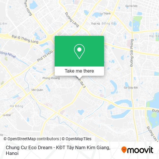 Chung Cư Eco Dream - KĐT Tây Nam Kim Giang map