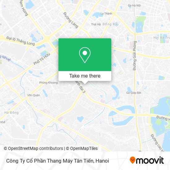 Công Ty Cổ Phần Thang Máy Tân Tiến map