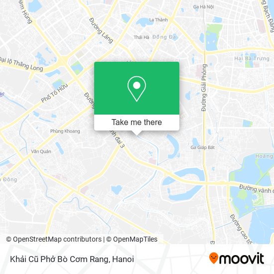 Khải Cũ Phở Bò Cơm Rang map