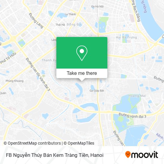 FB Nguyễn Thúy Bán Kem Tràng Tiền map