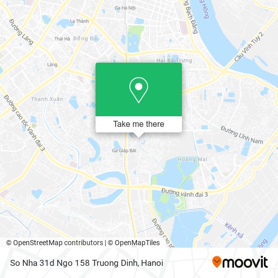 So Nha 31d Ngo 158 Truong Dinh map