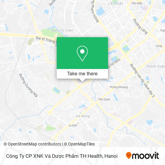 Công Ty CP XNK Và Dược Phẩm TH Health map