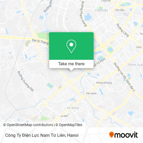 Công Ty Điện Lực Nam Từ Liên map