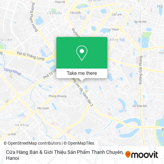 Cửa Hàng Bán & Giới Thiệu Sản Phẩm Thanh Chuyên map