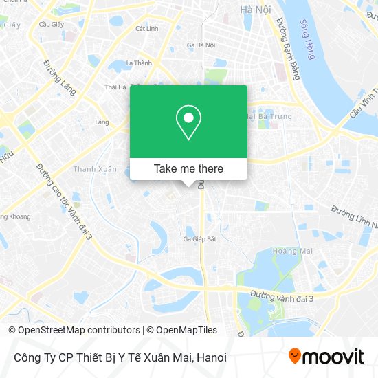 Công Ty CP Thiết Bị Y Tế Xuân Mai map