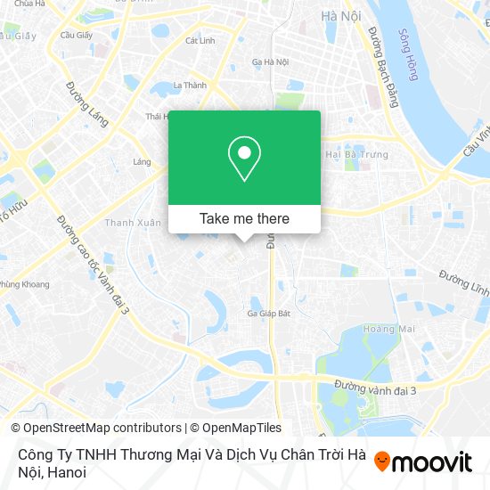 Công Ty TNHH Thương Mại Và Dịch Vụ Chân Trời Hà Nội map