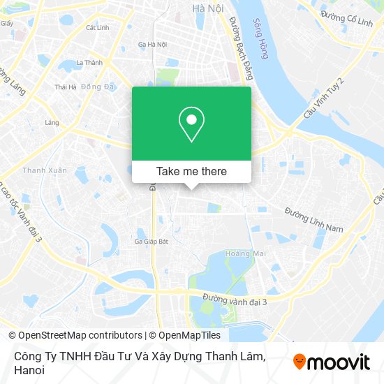 Công Ty TNHH Đầu Tư Và Xây Dựng Thanh Lâm map