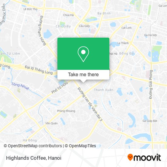 Highlands Coffee map