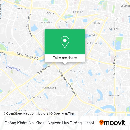 Phòng Khám Nhi Khoa - Nguyễn Huy Tưởng map