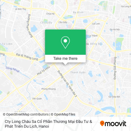 Cty Long Châu Sa Cổ Phần Thương Mại Đầu Tư & Phát Triển Du Lịch map