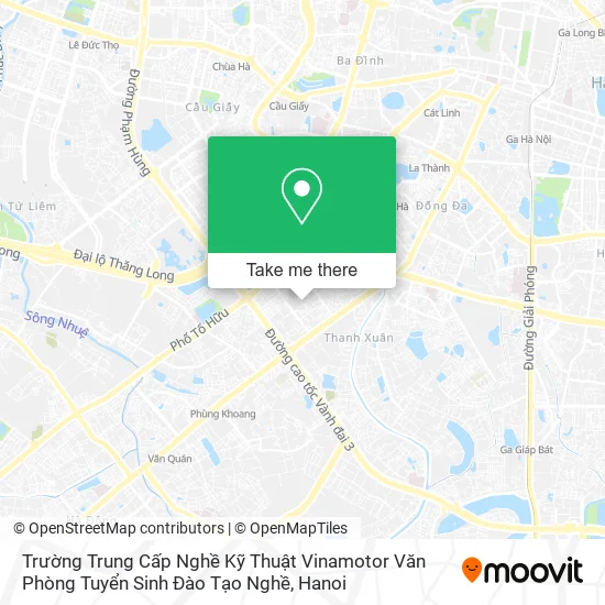 Trường Trung Cấp Nghề Kỹ Thuật Vinamotor Văn Phòng Tuyển Sinh Đào Tạo Nghề map