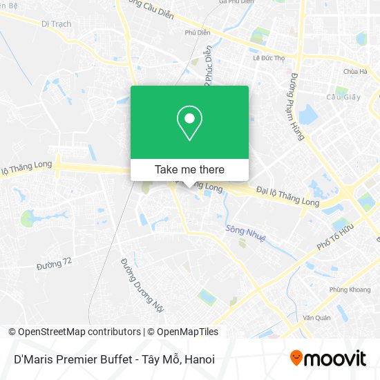 D'Maris Premier Buffet - Tây Mỗ map