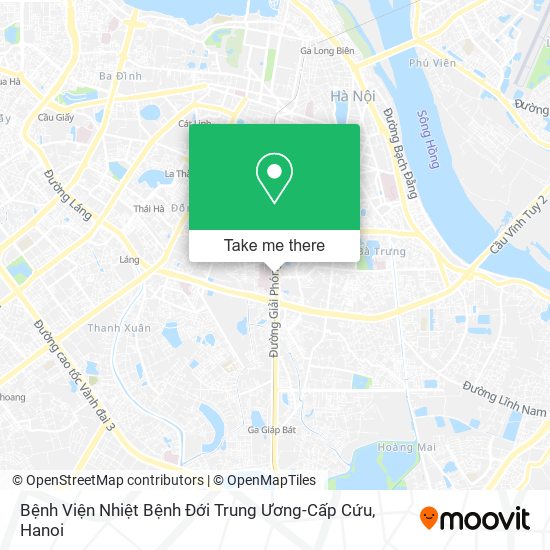 Bệnh Viện Nhiệt Bệnh Đới Trung Ương-Cấp Cứu map