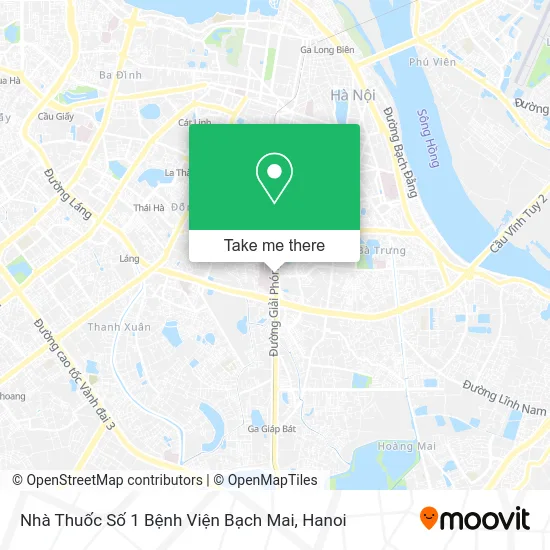 Nhà Thuốc Số 1 Bệnh Viện Bạch Mai map