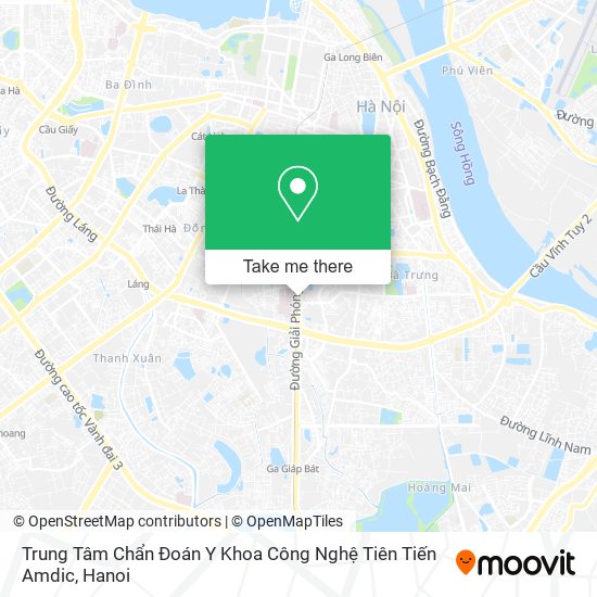 Trung Tâm Chẩn Đoán Y Khoa Công Nghệ Tiên Tiến Amdic map