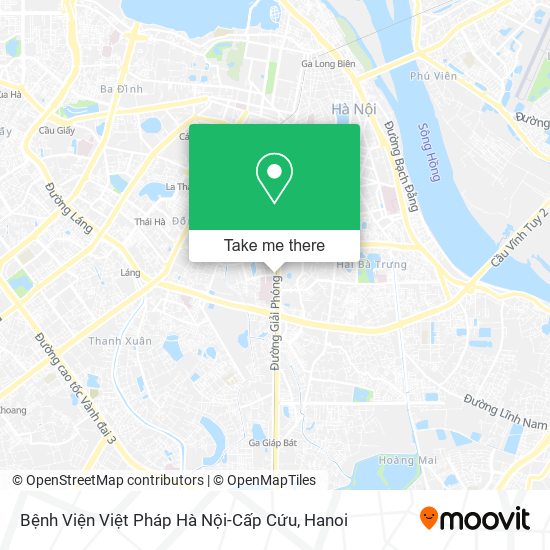 Bệnh Viện Việt Pháp Hà Nội-Cấp Cứu map