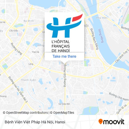 Bệnh Viện Việt Pháp Hà Nội map