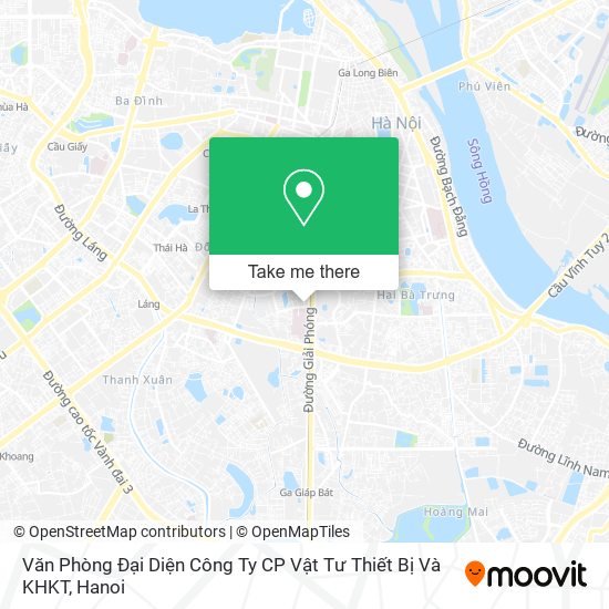 Văn Phòng Đại Diện Công Ty CP Vật Tư Thiết Bị Và KHKT map