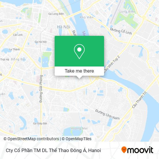 Cty Cổ Phần TM DL Thể Thao Đông Á map