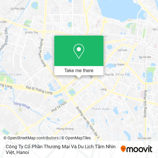 Công Ty Cổ Phần Thương Mại Và Du Lịch Tầm Nhìn Việt map