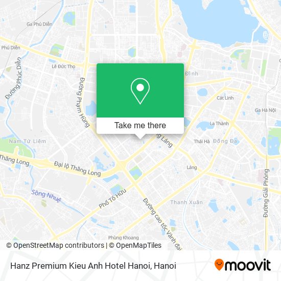 Hanz Premium Kieu Anh Hotel Hanoi map