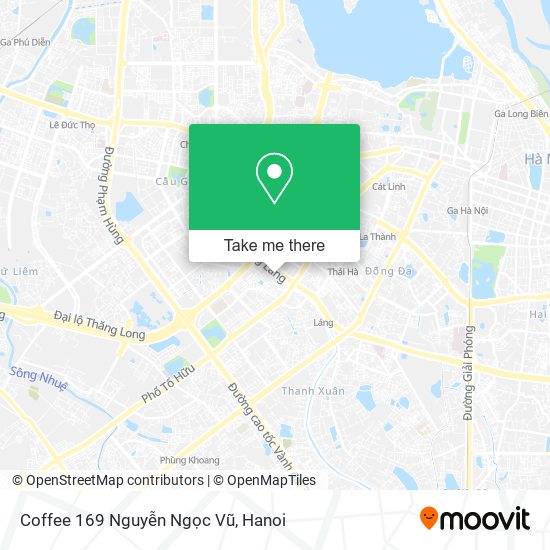 Coffee 169 Nguyễn Ngọc Vũ map