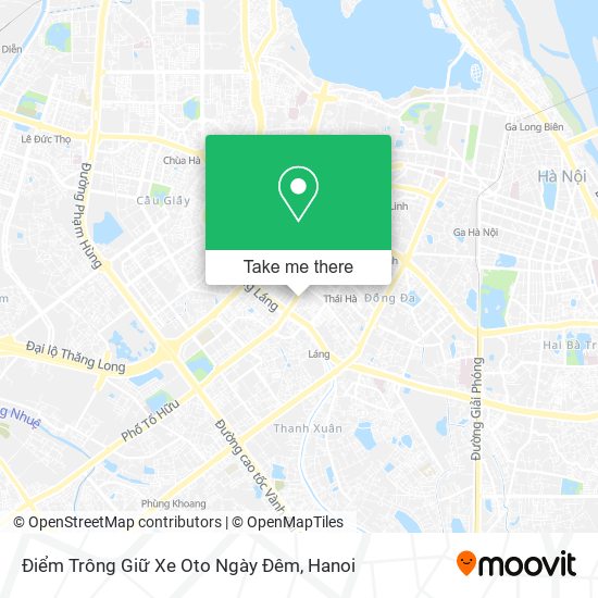 Điểm Trông Giữ Xe Oto Ngày Đêm map