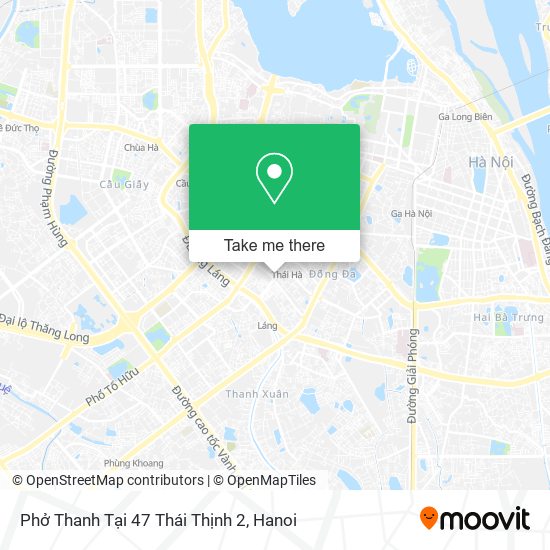 Phở Thanh Tại 47 Thái Thịnh 2 map