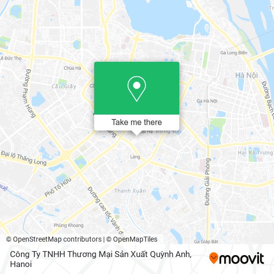 Công Ty TNHH Thương Mại Sản Xuất Quỳnh Anh map