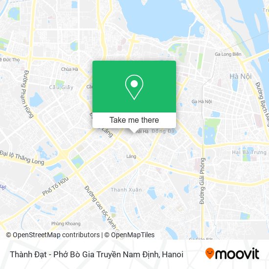 Thành Đạt - Phở Bò Gia Truyền Nam Định map