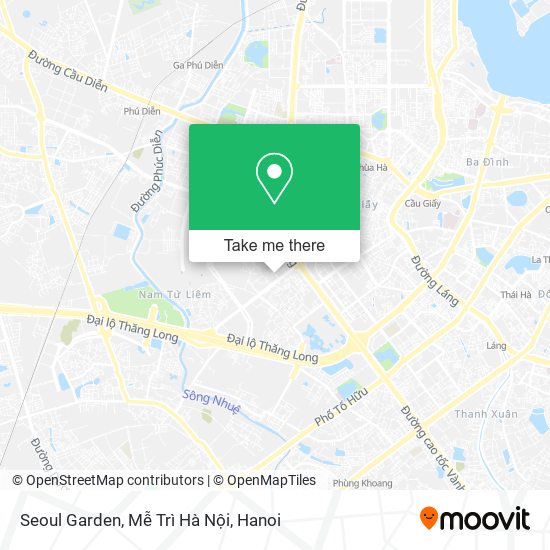 Seoul Garden, Mễ Trì Hà Nội map