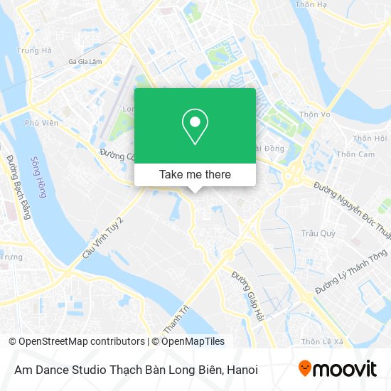 How to get to Am Dance Studio Thạch Bàn Long Biên by Bus?