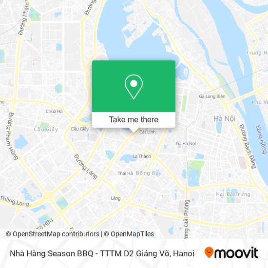 Nhà Hàng Season BBQ - TTTM D2 Giảng Võ map
