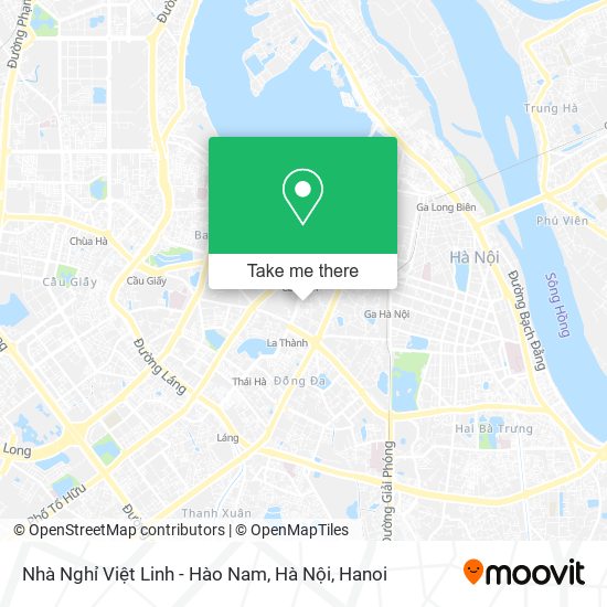 Nhà Nghỉ Việt Linh - Hào Nam, Hà Nội map