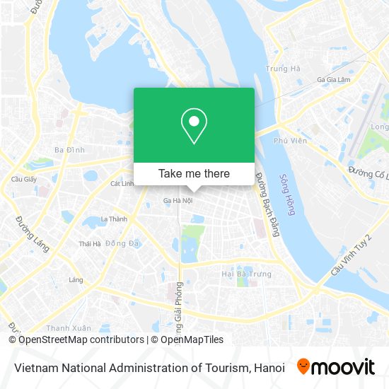 Vietnam National Administration of Tourism map