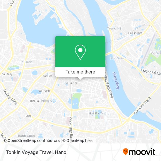 Tonkin Voyage Travel map