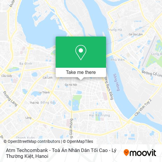 Atm Techcombank - Toà Án Nhân Dân Tối Cao - Lý Thường Kiệt map