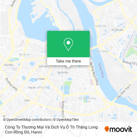 Công Ty Thương Mại Và Dịch Vụ Ô Tô Thăng Long Con Rồng Đỏ map