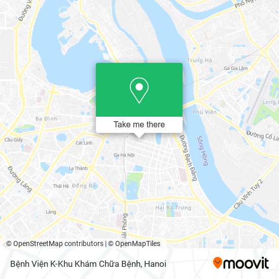 Bệnh Viện K-Khu Khám Chữa Bệnh map