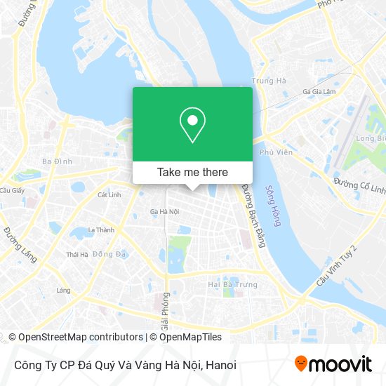 Công Ty CP Đá Quý Và Vàng Hà Nội map
