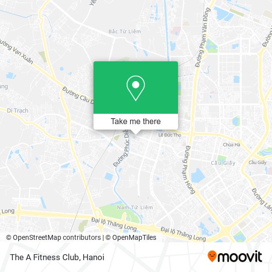 The A Fitness Club map