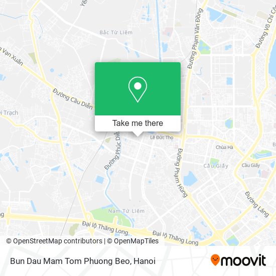 Bun Dau Mam Tom Phuong Beo map