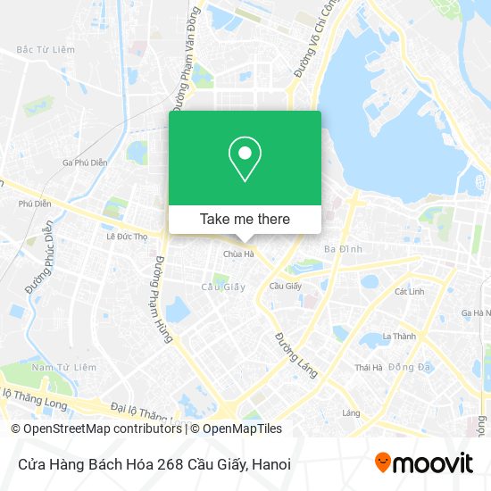 Cửa Hàng Bách Hóa 268 Cầu Giấy map