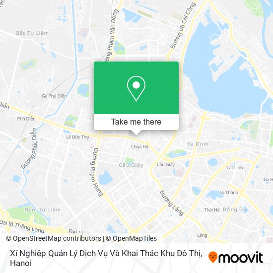 Xí Nghiệp Quản Lý Dịch Vụ Và Khai Thác Khu Đô Thị map