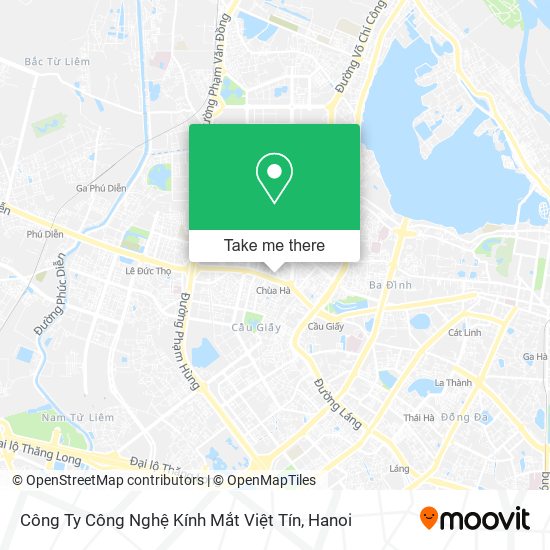 Công Ty Công Nghệ Kính Mắt Việt Tín map