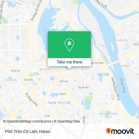 Phở Trộn Cô Liên map