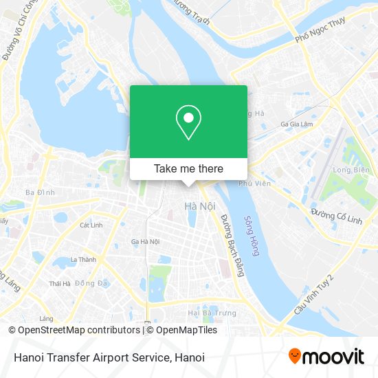 Hanoi Transfer Airport Service map