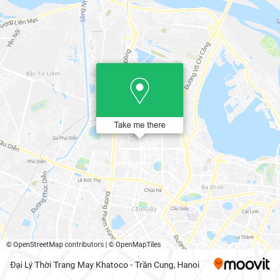 Đại Lý Thời Trang May Khatoco - Trần Cung map