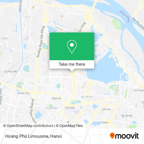 Hoàng Phú Limousine map