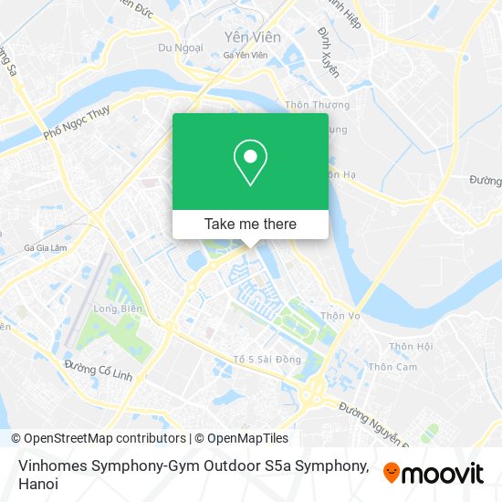 Vinhomes Symphony-Gym Outdoor S5a Symphony map